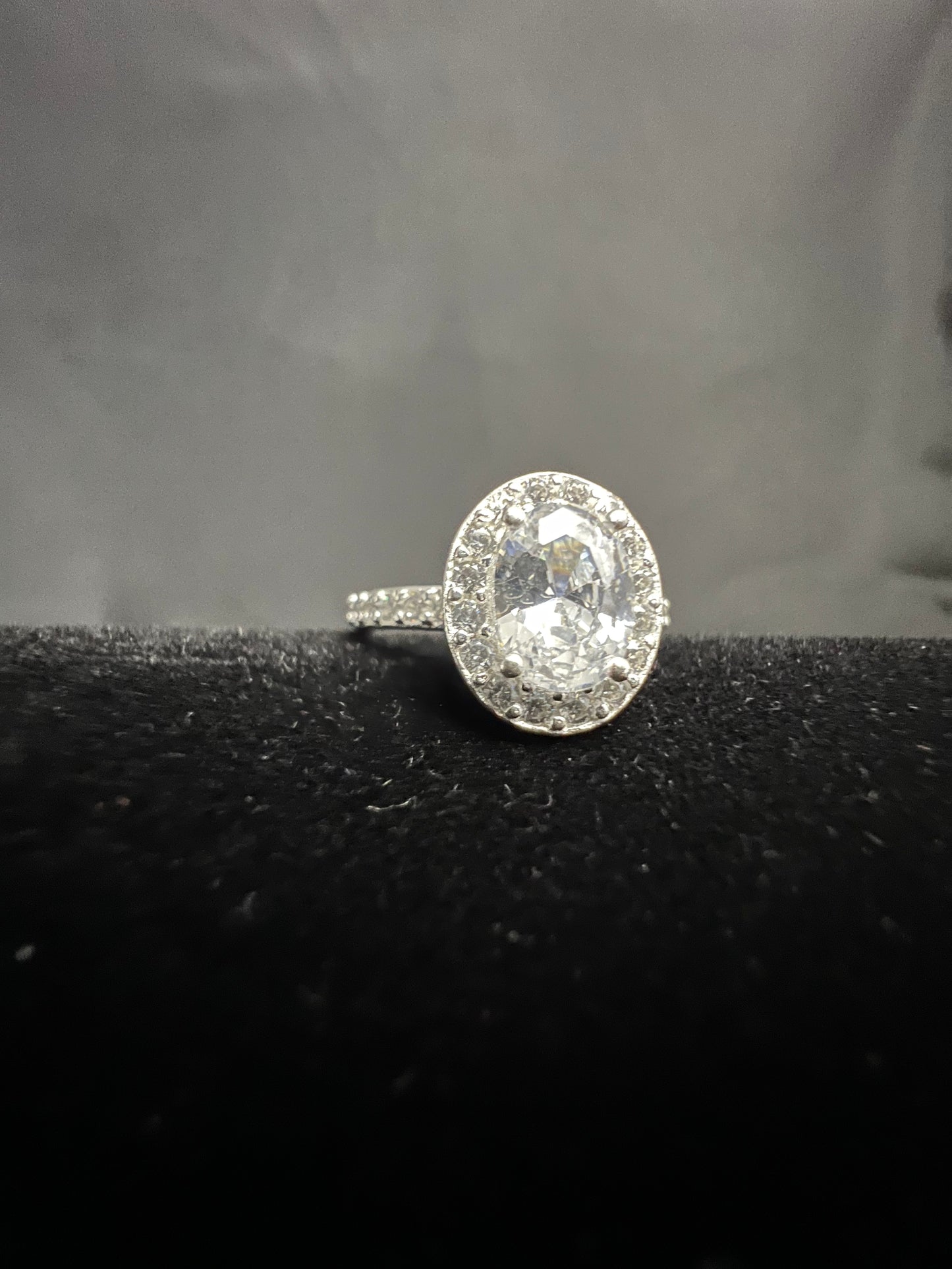 Oval Stone Engagement Ring