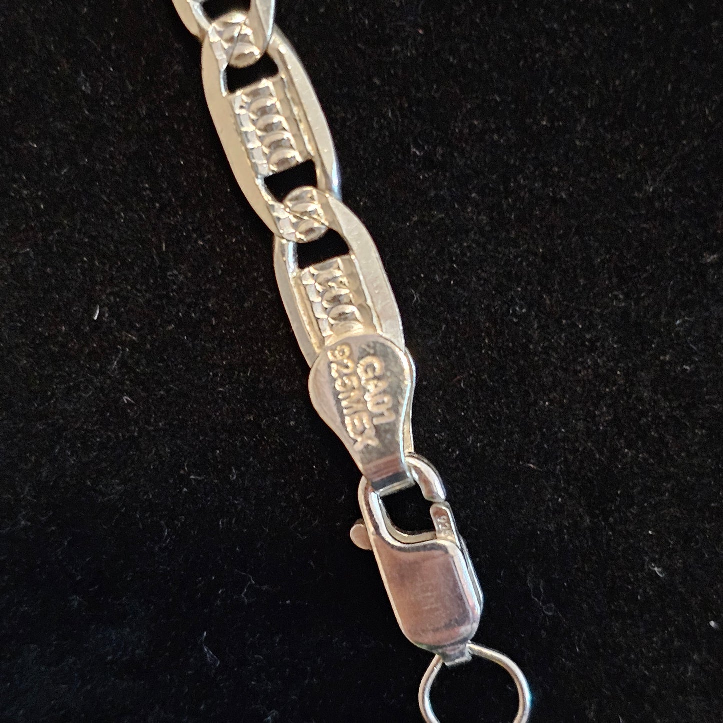 Diamond Cut 925 Sterling Silver Mariner Chain Necklace 5mm 28" & 24"