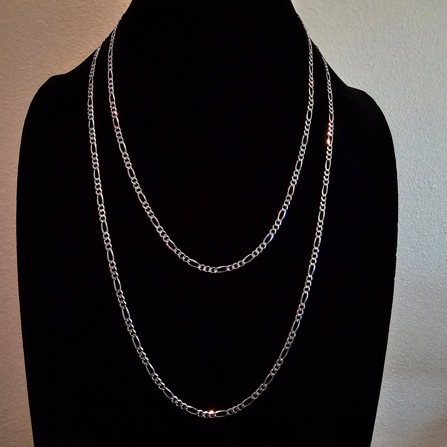 Figaro Link 925 Sterling Silver Chain Necklace - 3mm