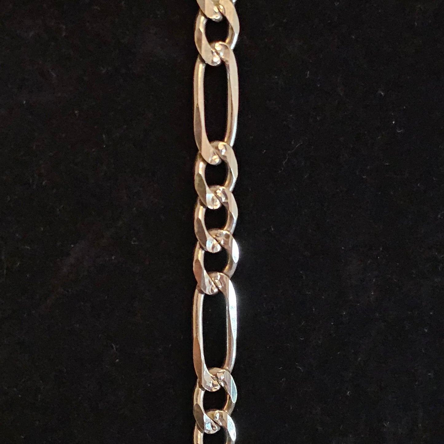 28" Figaro Link 925 Sterling Silver Chain Necklace 5mm