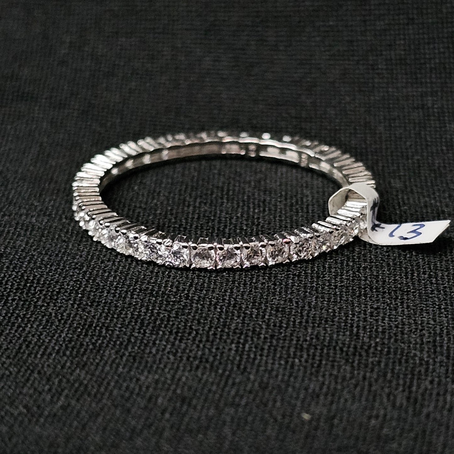 CZ 360 Band Men's Unisex Ring 925 Sterling Silver