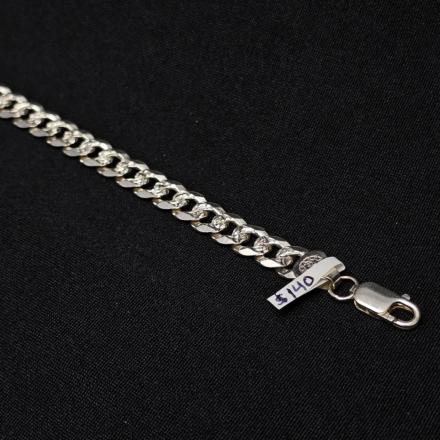 7.2mm Diamond Cut Miami Cuban Link Bracelet 8"