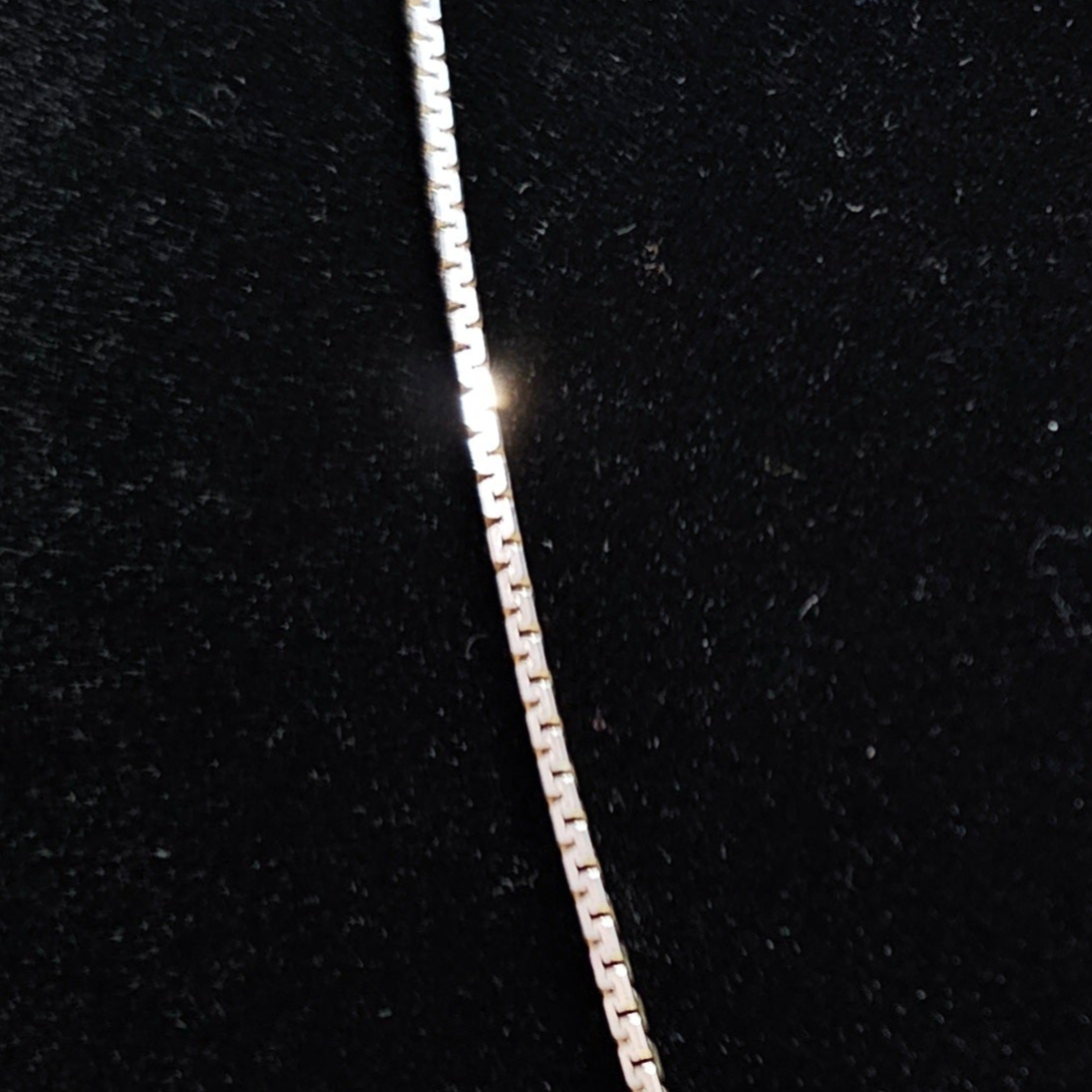 Micro Box Link 925 Sterling Silver Chain Necklace 20" 1.5mm