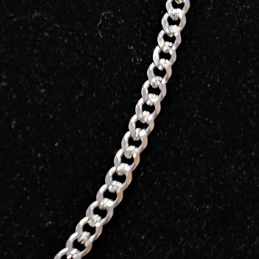Cuban Curb Link 925 Sterling Silver Chain - 3.1mm