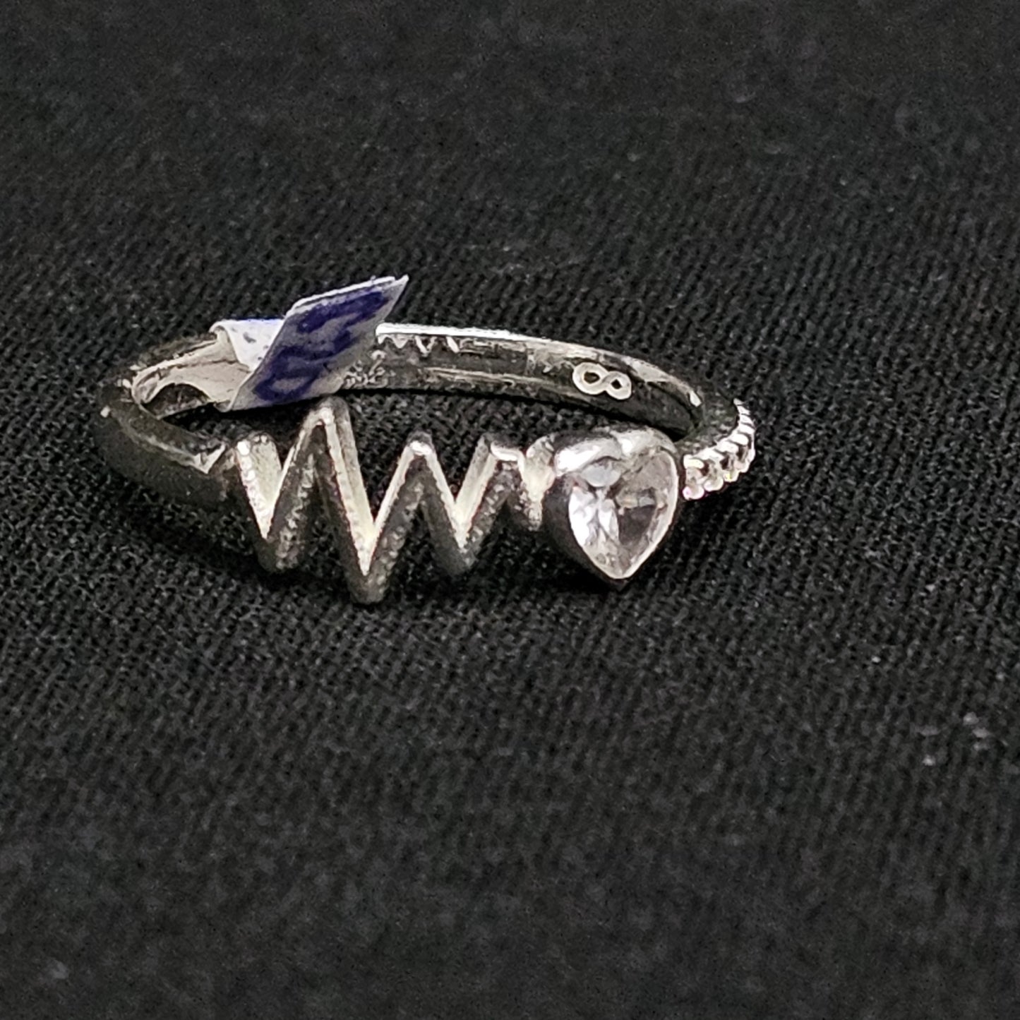 Heartbeat Ring 925 Sterling Silver