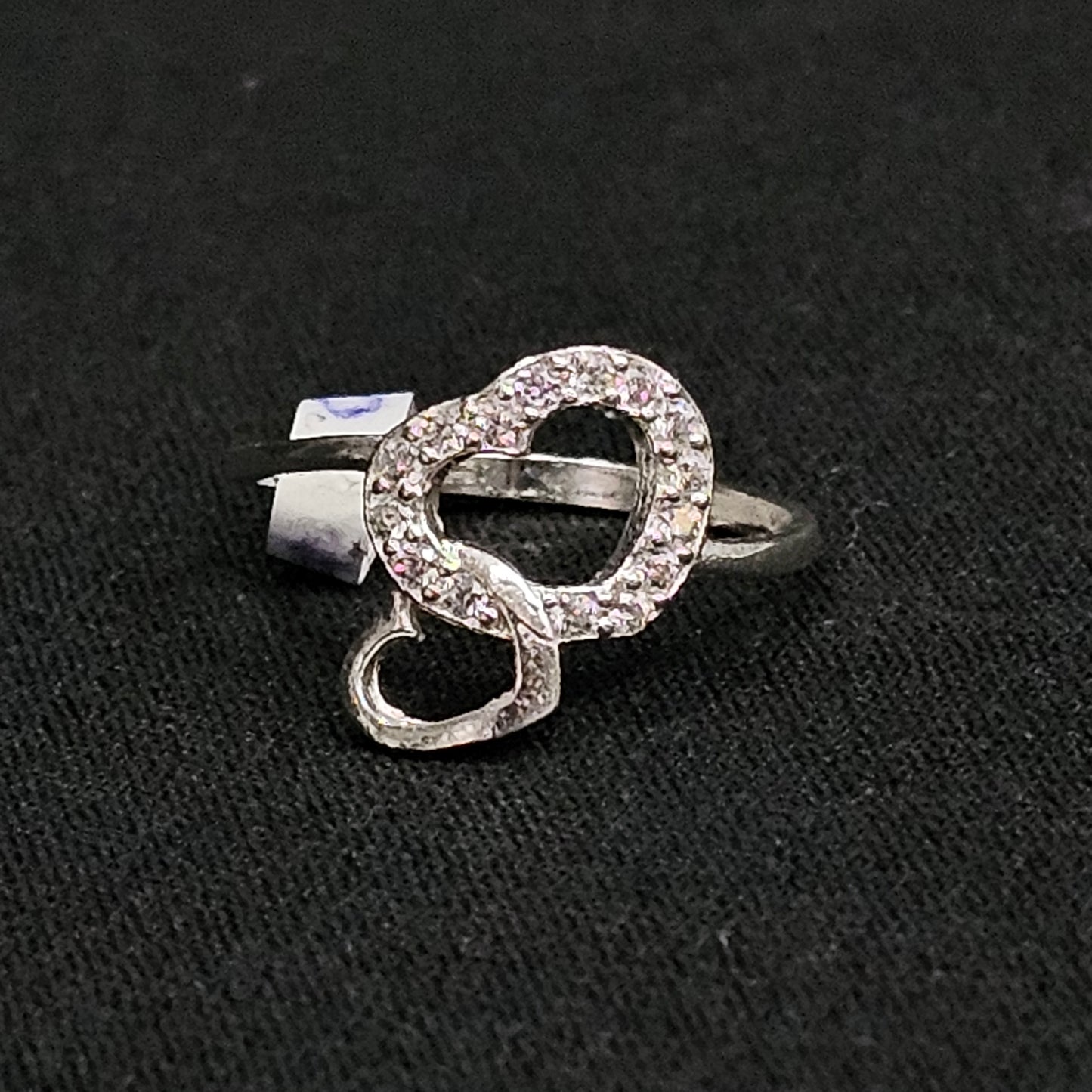 Double Heart Ring 925 Sterling Silver