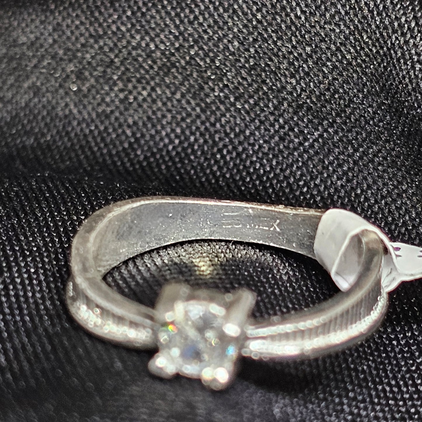 Classic Solitaire CZ Ring, Sizes 5.5 to 9, Silver 2.5g Elegant Fit