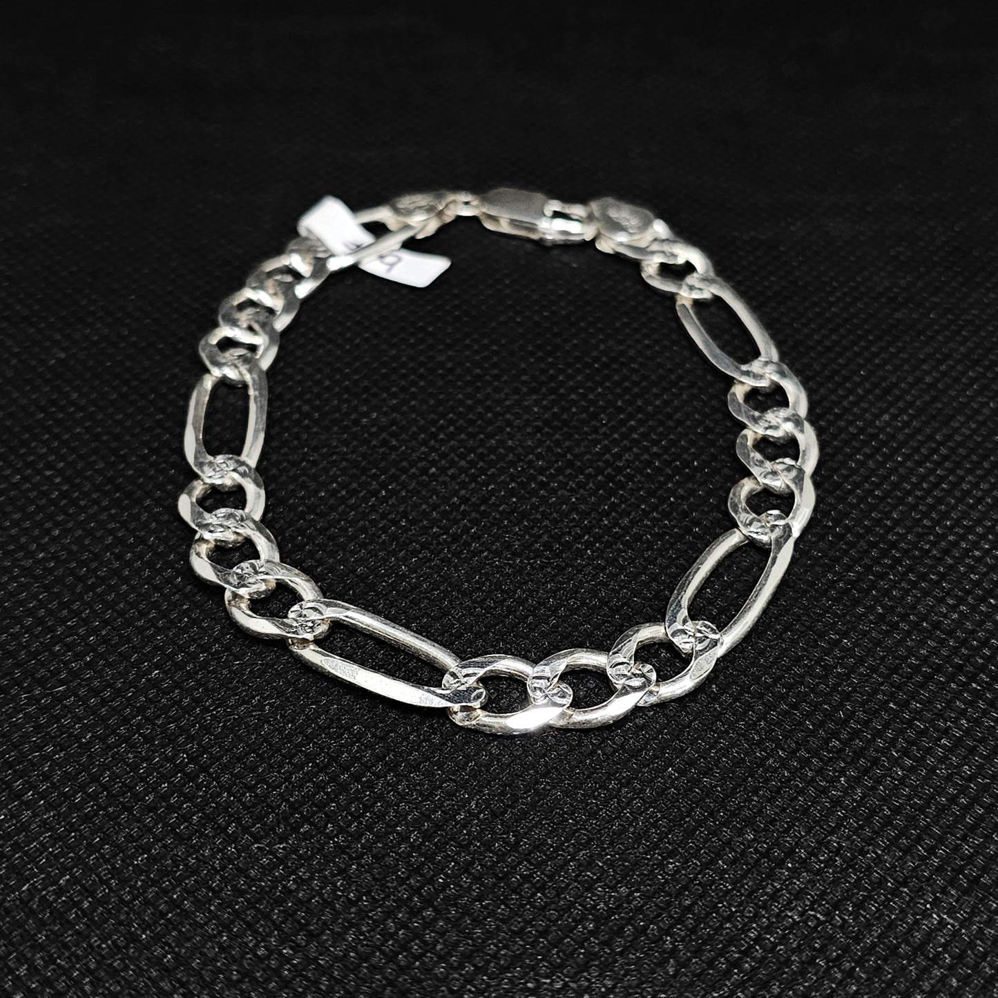 925 Sterling Silver Figaro Link Bracelet for Men and Women