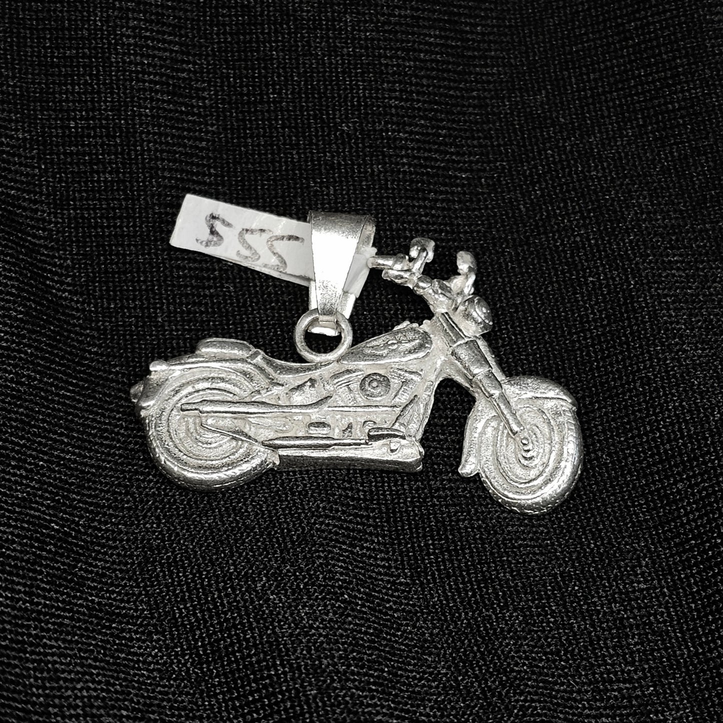 Big Motorcycle Chopper Pendant – Biker Jewelry for Men
