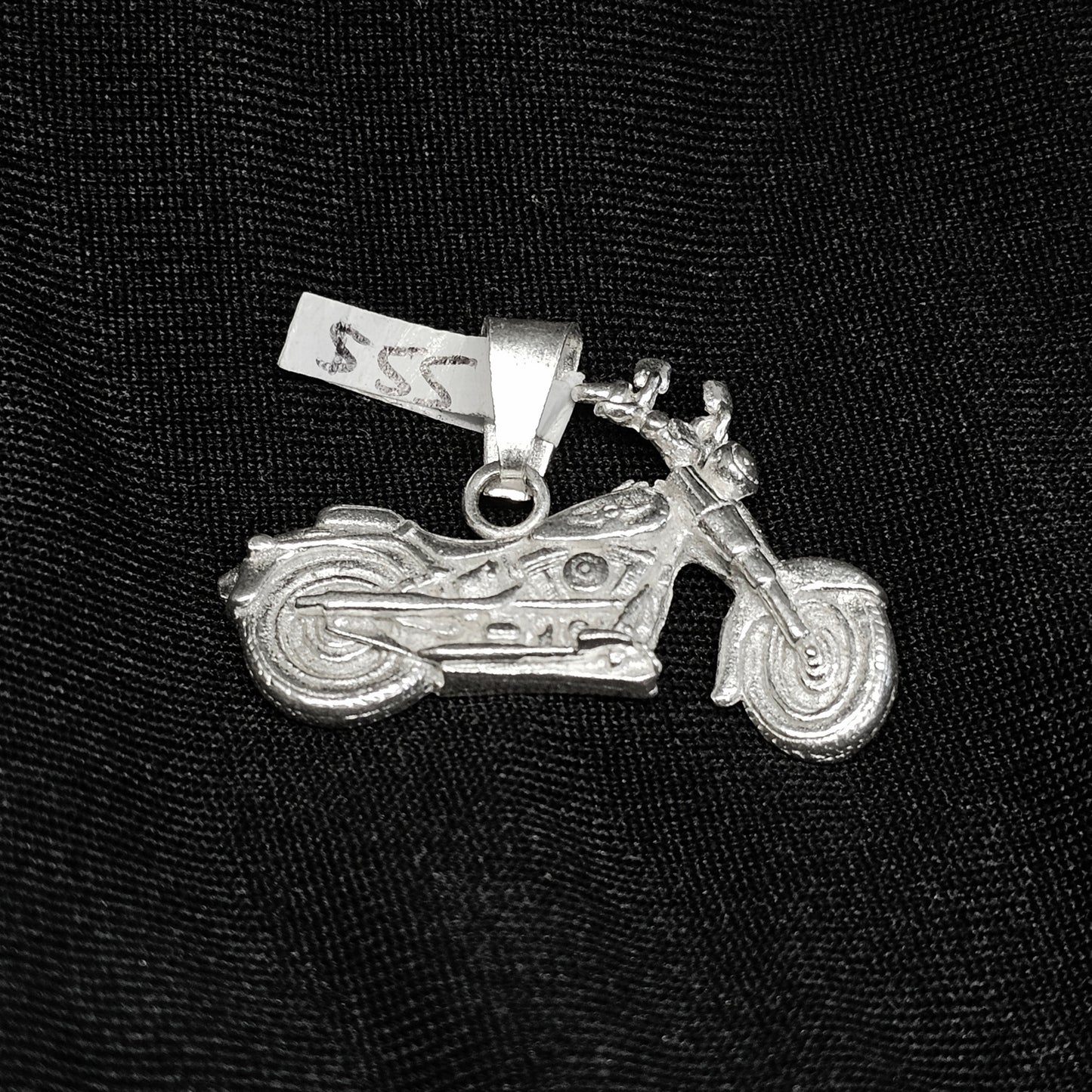 Big Motorcycle Chopper Pendant – Biker Jewelry for Men