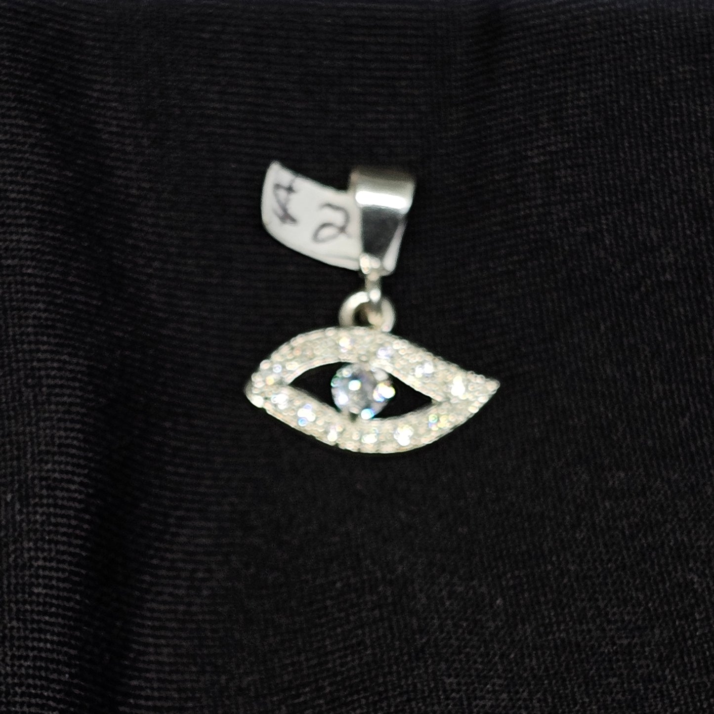 Elegant Evil Eye Pendant with Cubic Zirconia for Protection