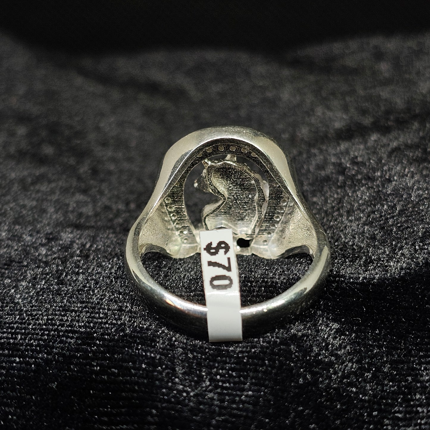 Men's Horse Sterling Silver Ring