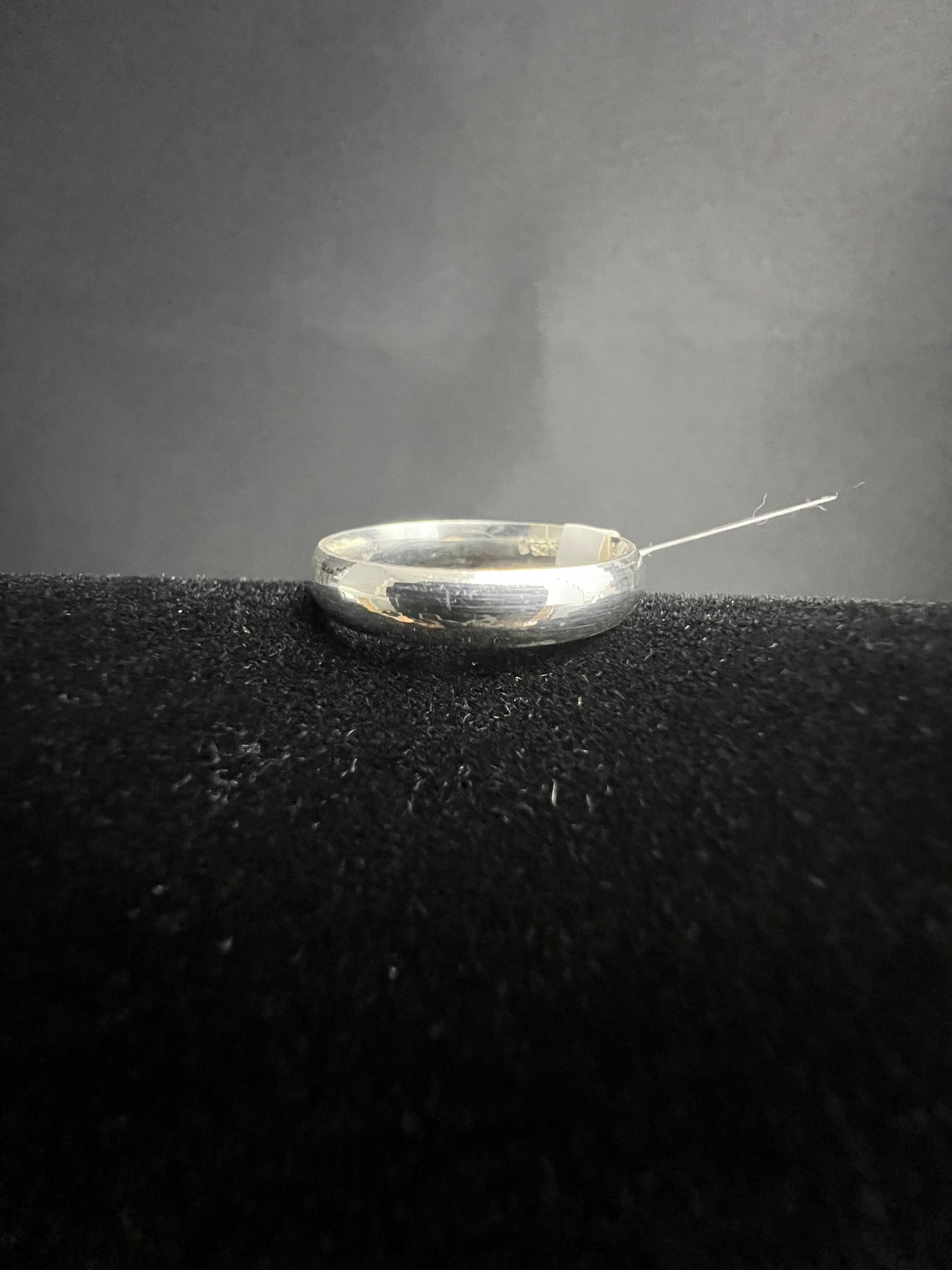 Solid Wedding Band .925 Sterling Silver