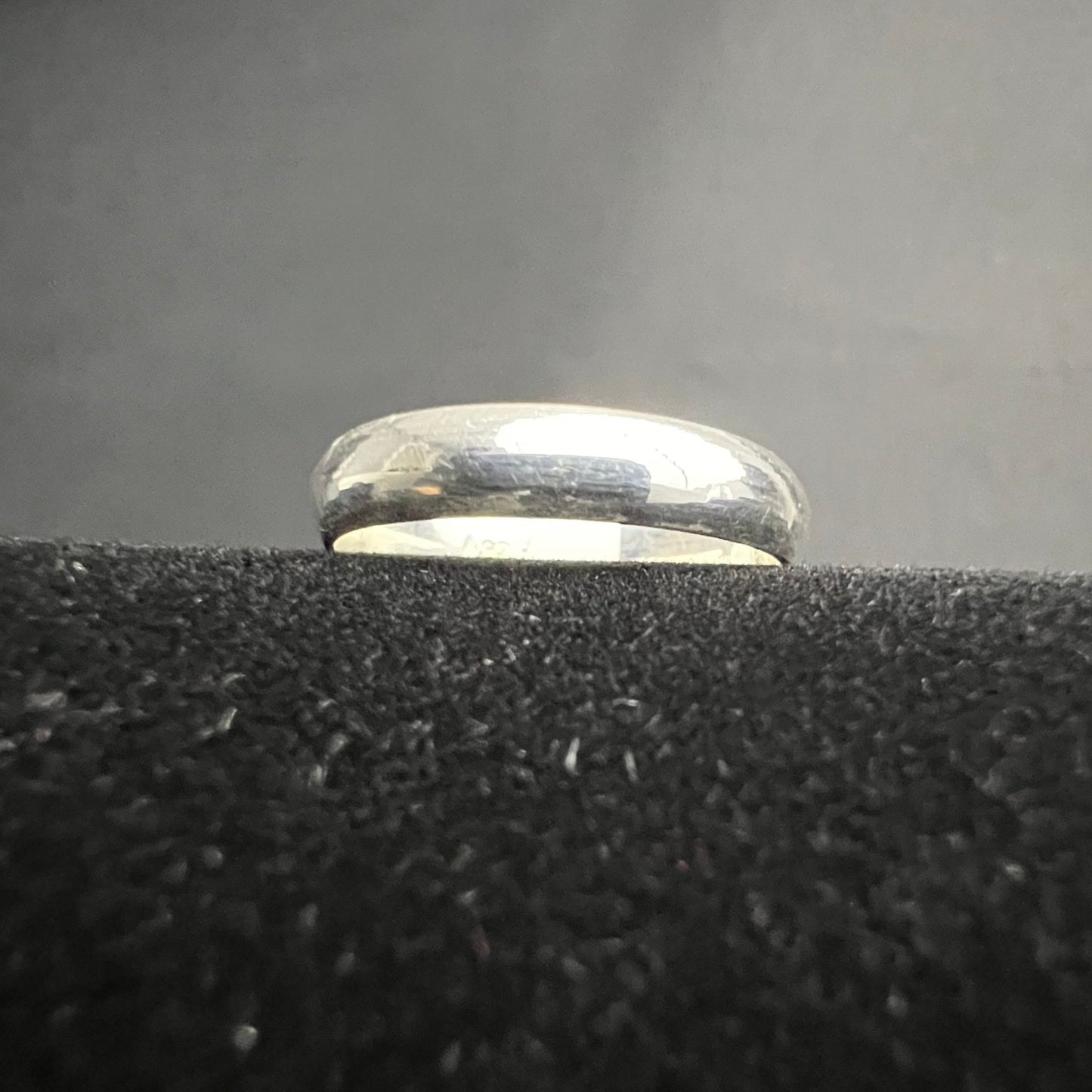 Solid Wedding Band .925 Sterling Silver