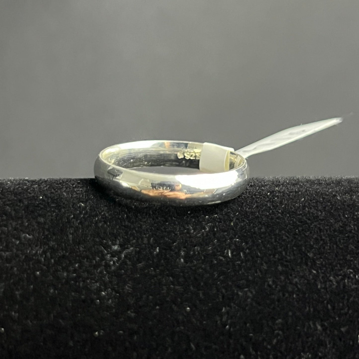 Solid Wedding Band .925 Sterling Silver