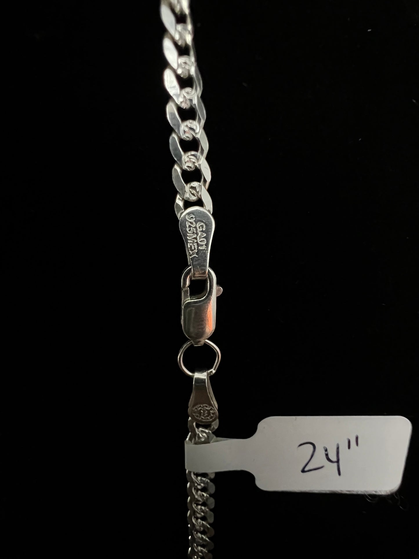 Cuban Curb Link 925 Sterling Silver Chain Necklace - 3.8mm