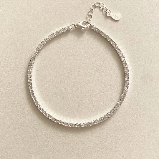925 Sterling Silver Tennis Bracelet – Unisex