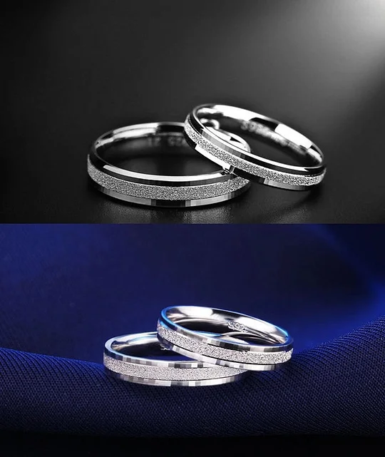 Geometric 925 Sterling Silver Men's Ring – Modern Design