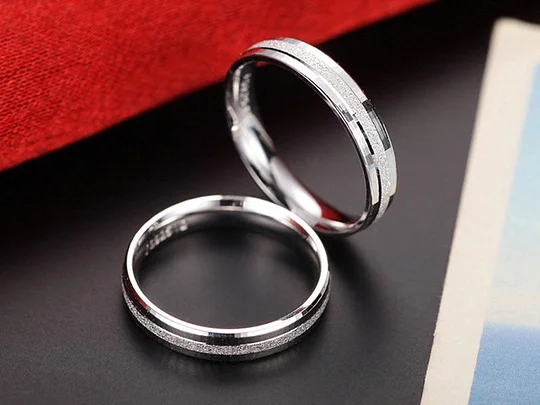 Geometric 925 Sterling Silver Men's Ring – Modern Design
