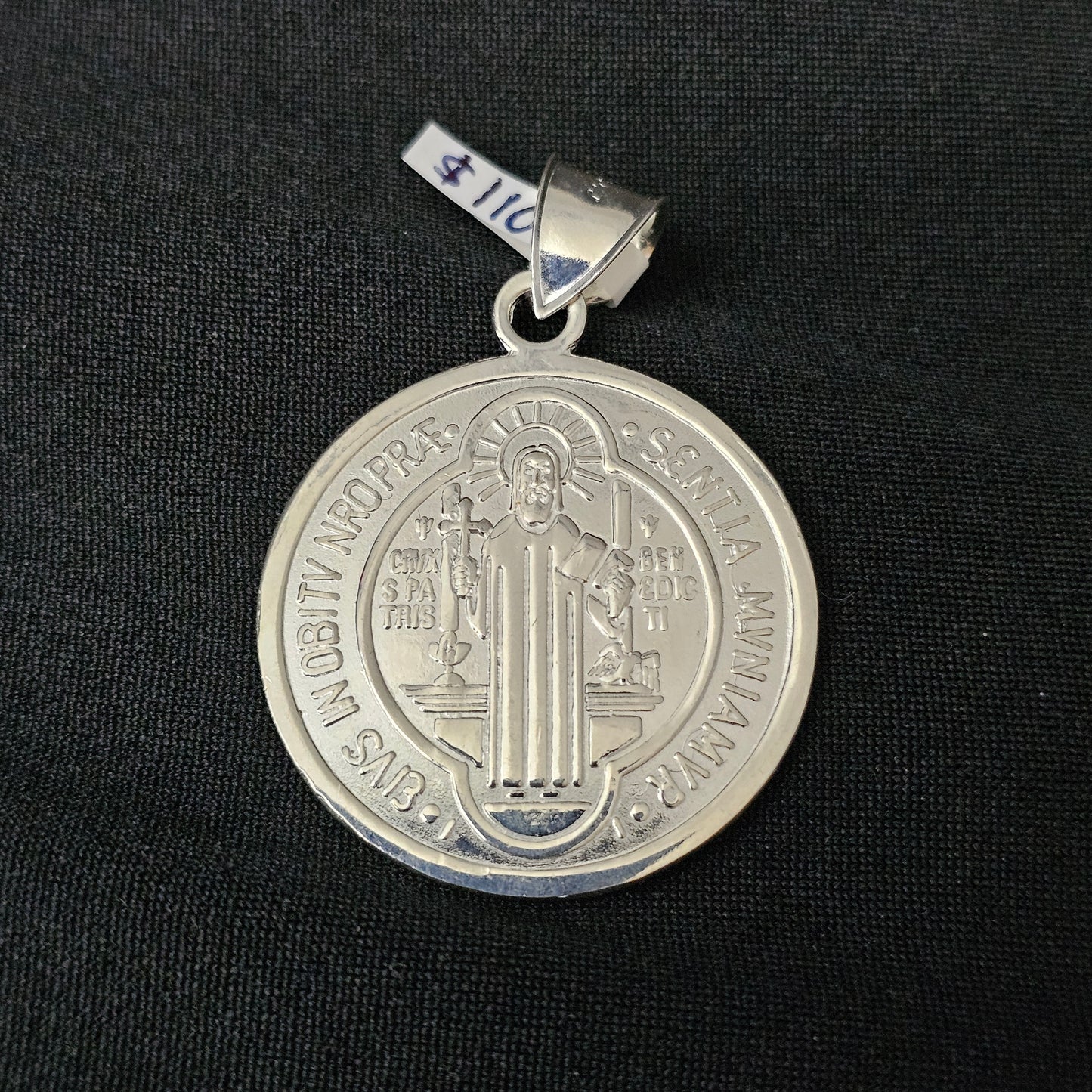 St. Benedict Coin 925 Sterling Silver Pendant