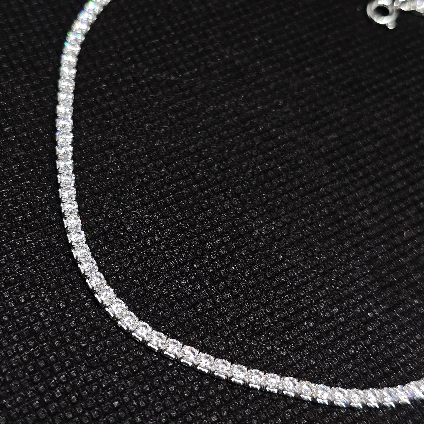 925 Sterling Silver Women's Tennis Anklet