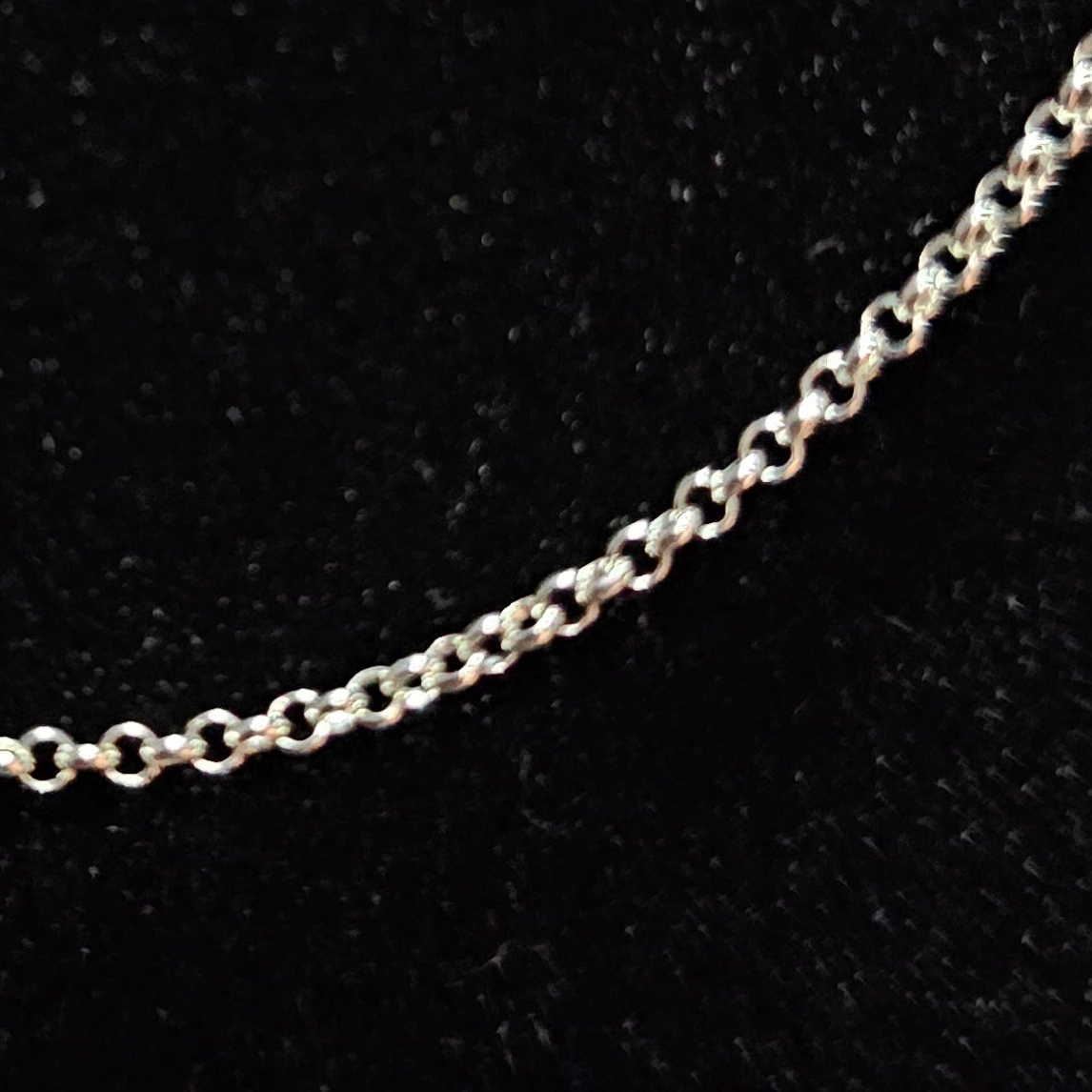 Micro Circle Link 925 Sterling Silver Chain Necklace 20" 1mm