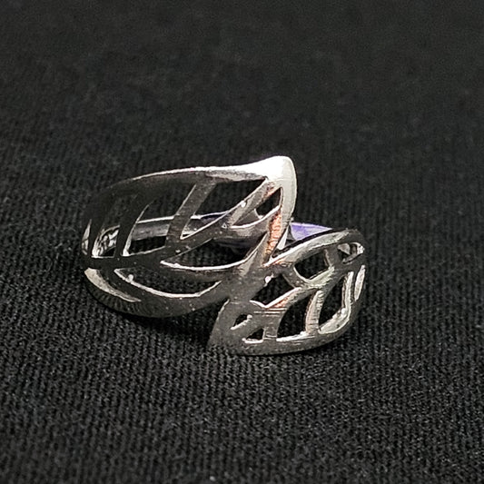 Leaf Wrap Ring 925 Sterling Silver