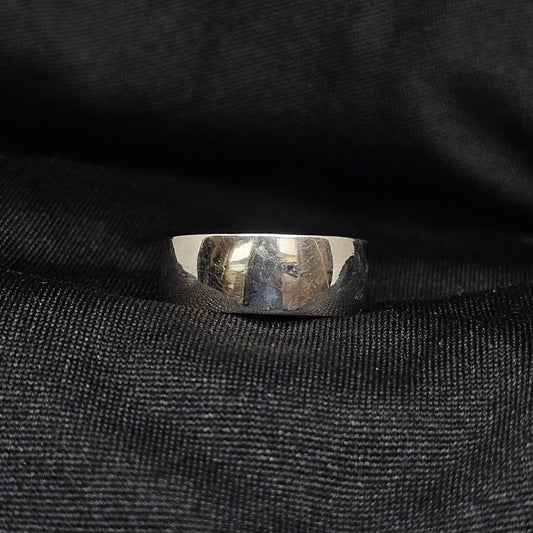 Classic Men's Plain Silver Band Ring – Size 9, 5g, Sleek Finish