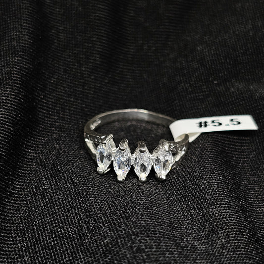 Pink Butterfly Ring with Heart Stones – Sizes 5.5 & 8.5 Available