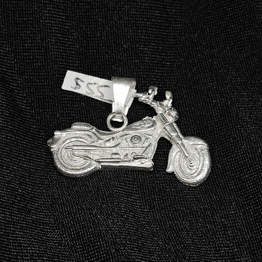 Big Motorcycle Chopper Pendant – Biker Jewelry for Men