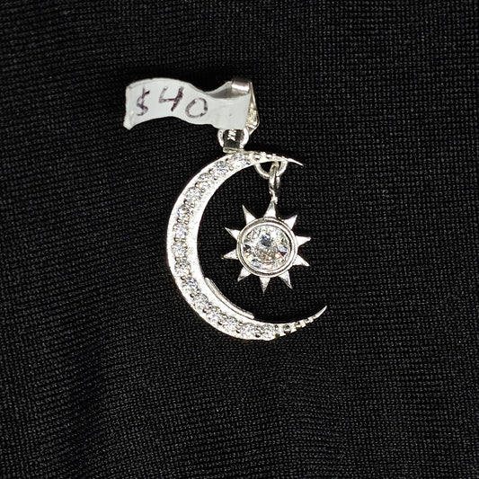 Moon and Sun Pendant – Celestial Jewelry for Men & Women