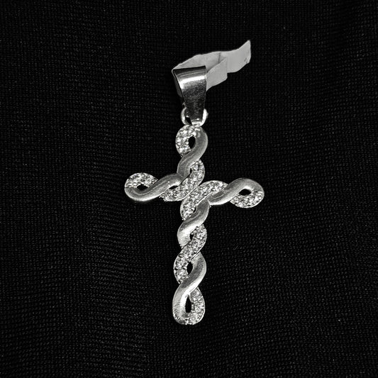 Twisted Cross Pendant – Modern Religious Jewelry for Men & Women
