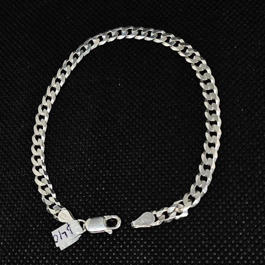 Men's Cuban Link Bracelet – Classic Silver Chain (4g)
