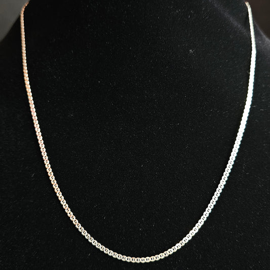 Elegant Silver Chain Necklace, 3g Weight (Price $30)
