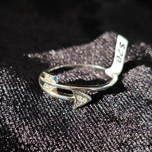 Dainty Sterling Silver Arrow Ring