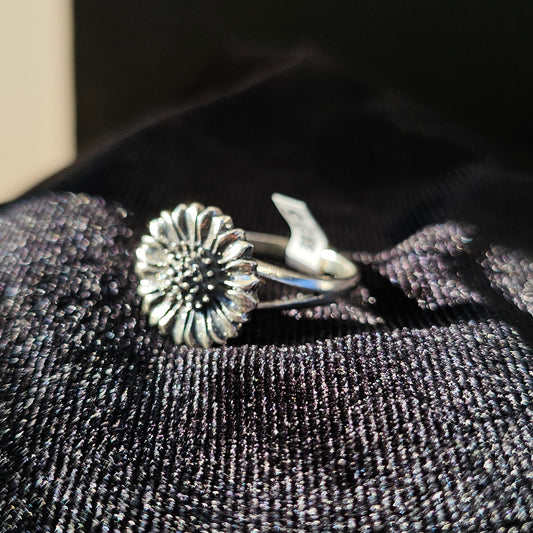Sunflower Silver Ring