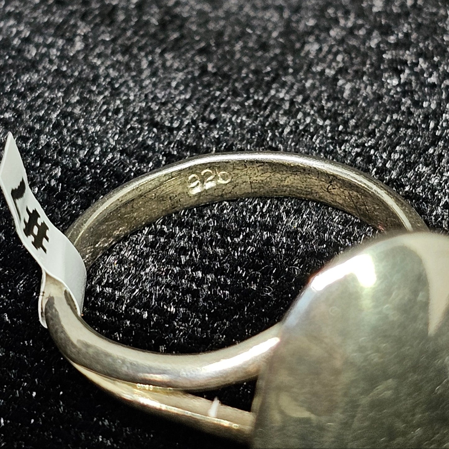 Sterling Silver Solid Oval Double Band Ring