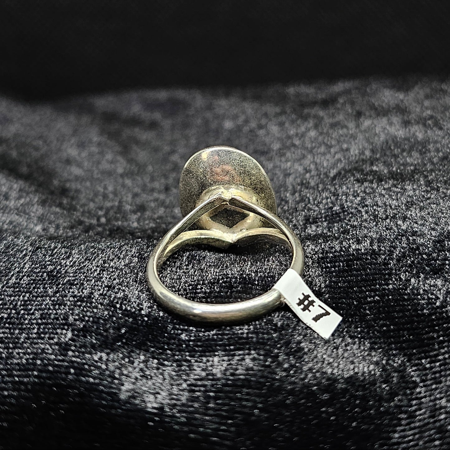 Sterling Silver Solid Oval Double Band Ring