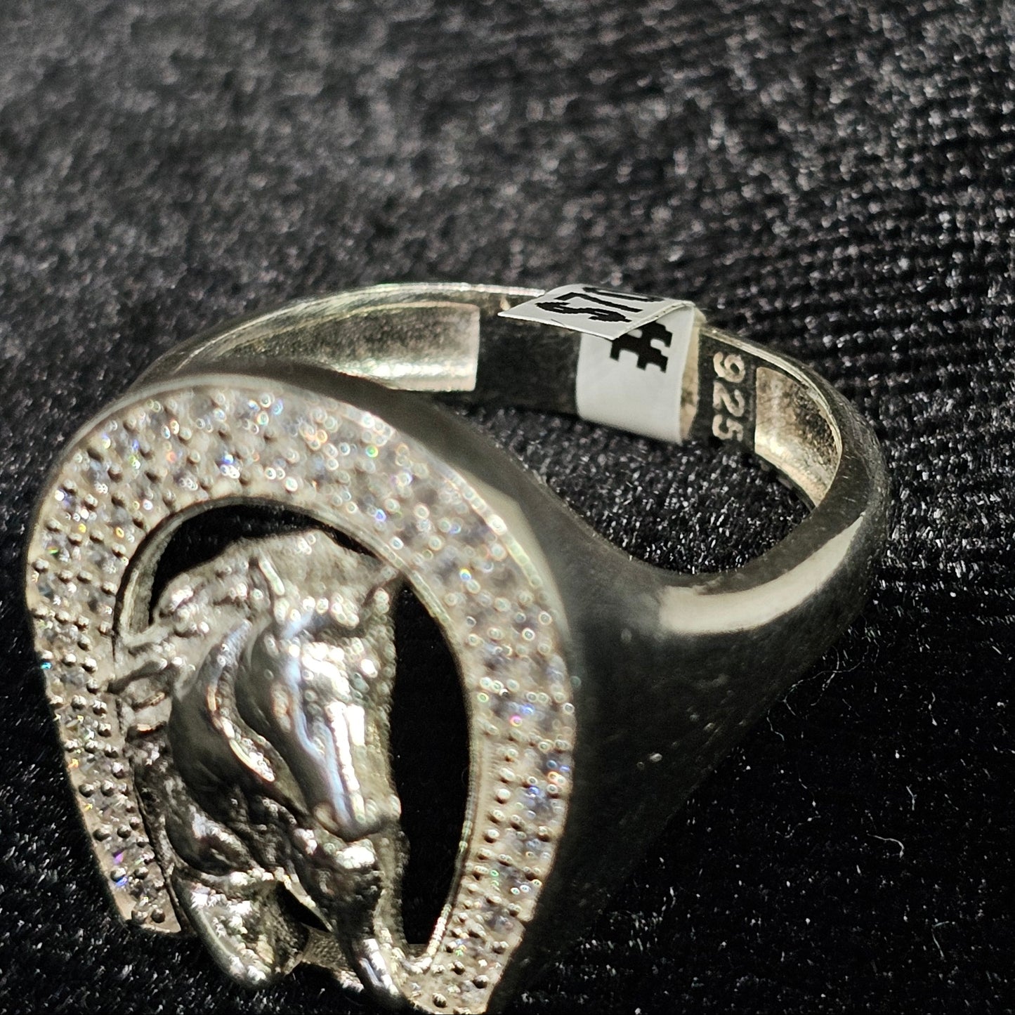 Men's Horse Sterling Silver Ring