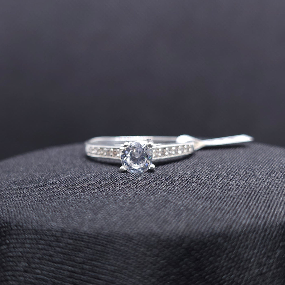 Sterling Silver Solitaire Ring