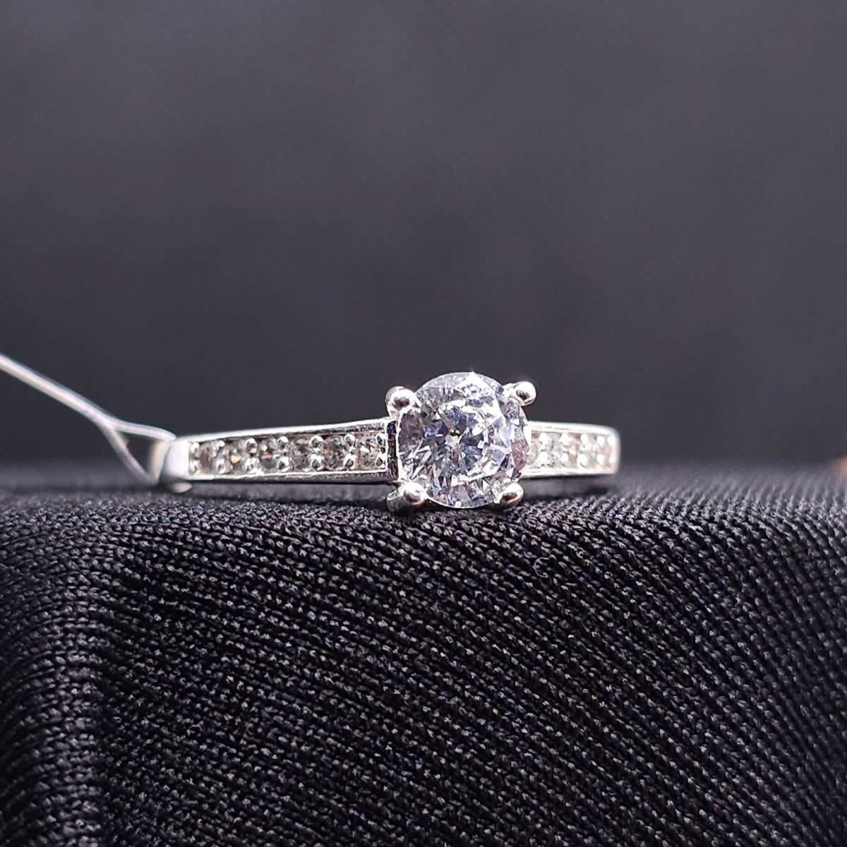 Sterling Silver Solitaire Ring