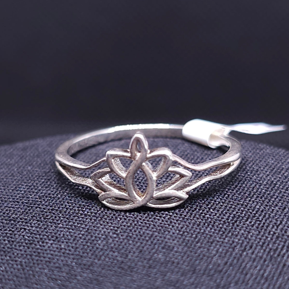 Sterling Silver Lotus Ring