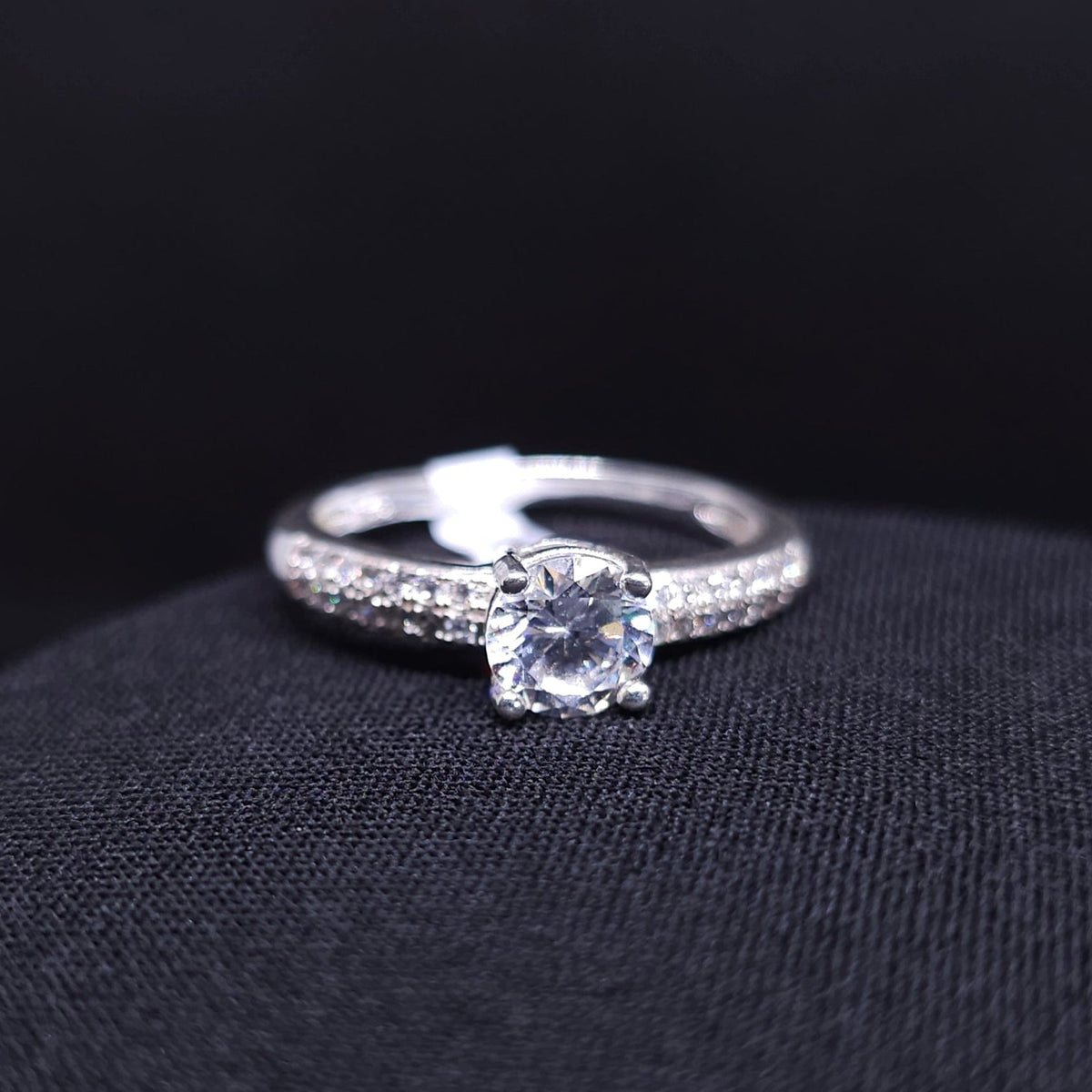 Sterling Silver Solitaire Ring