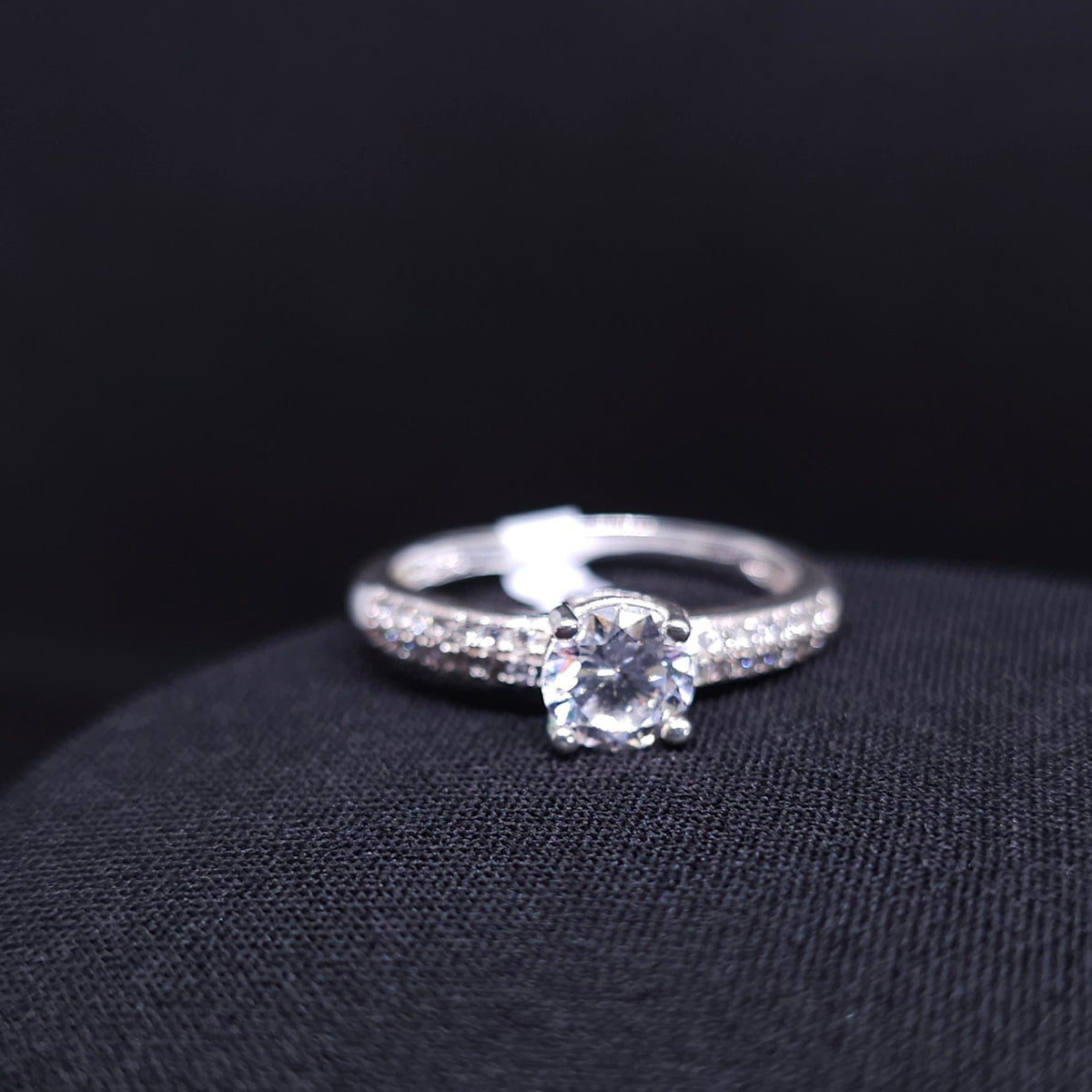 Sterling Silver Solitaire Ring