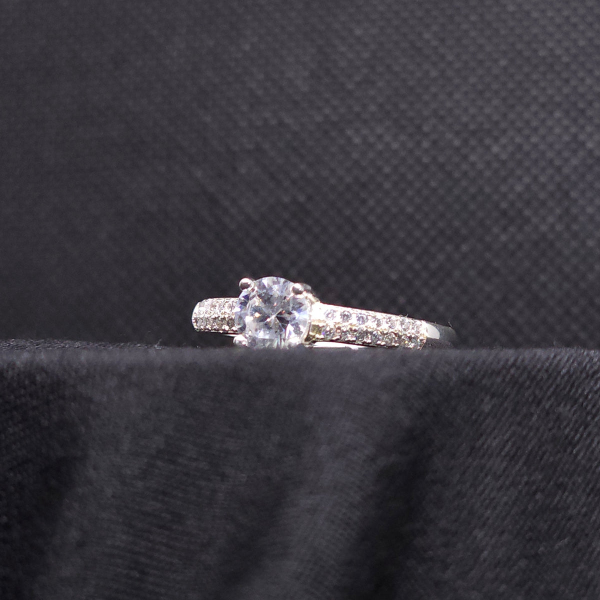 Sterling Silver Solitaire Ring