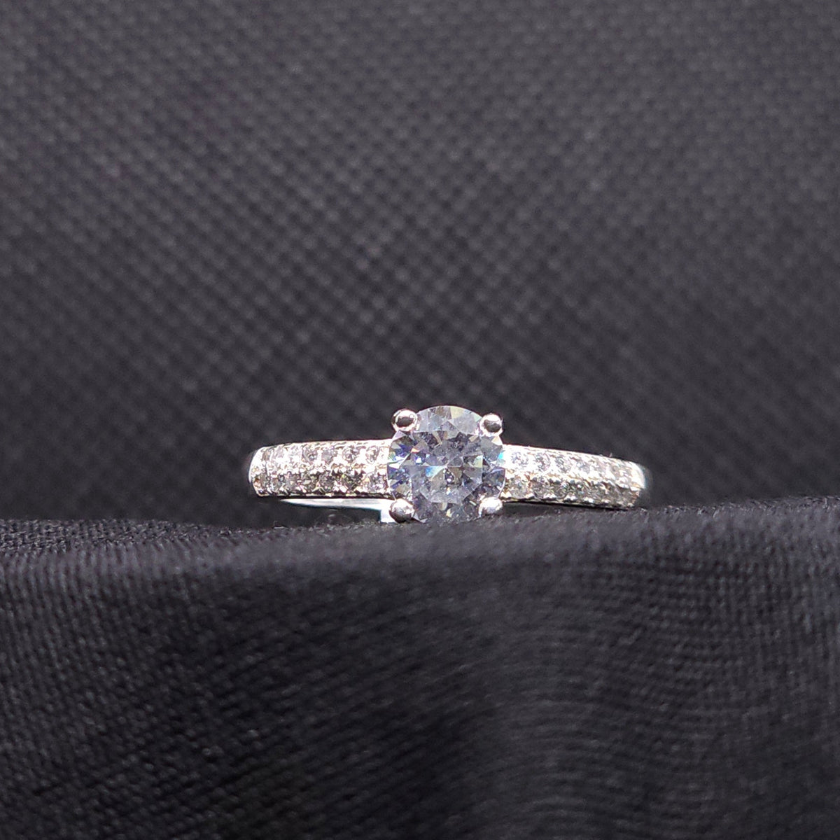 Sterling Silver Solitaire Ring