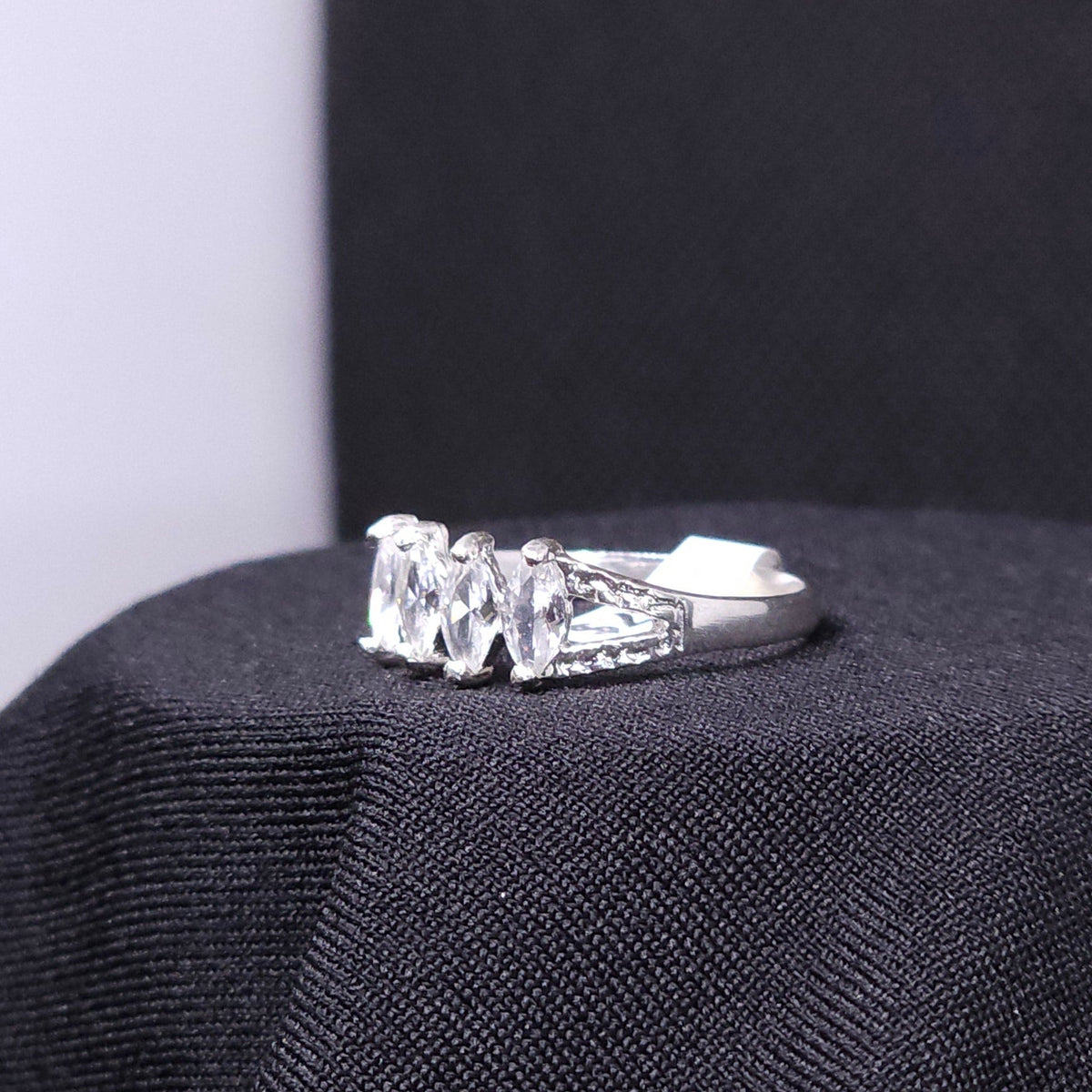Sterling Silver 4 Stone Ring