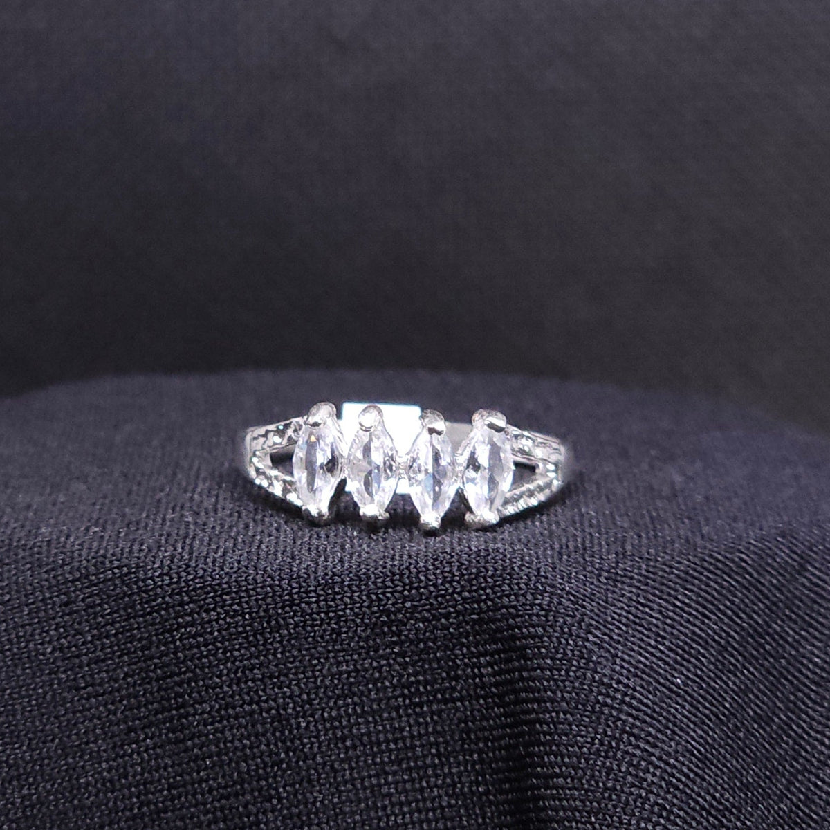 Sterling Silver 4 Stone Ring