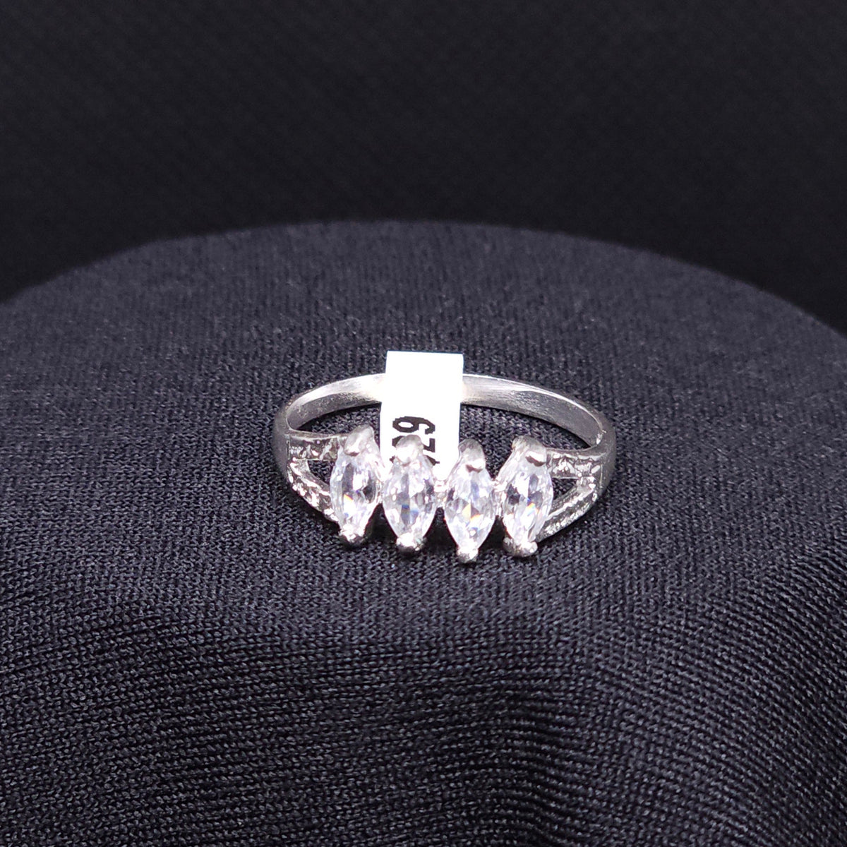 Sterling Silver 4 Stone Ring