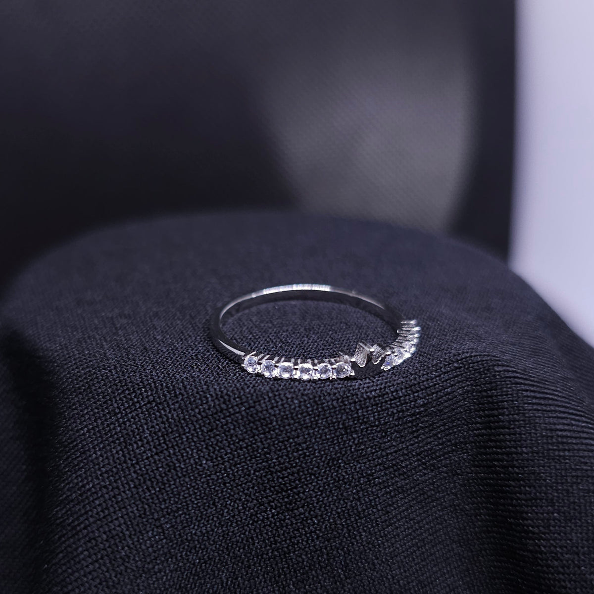 Sterling Silver Dainty Crown Ring